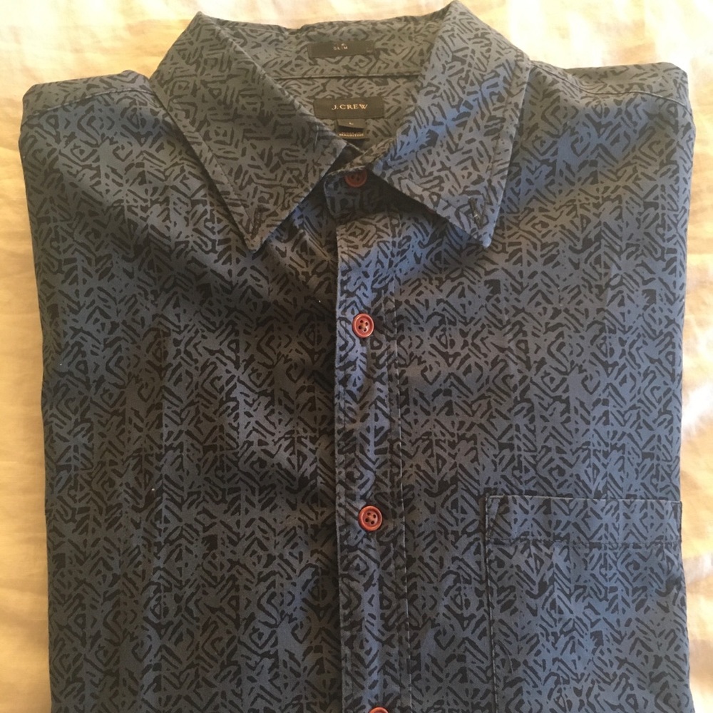 J.crew navy blue casual shirt